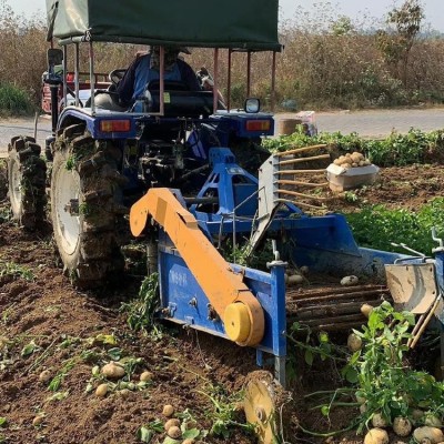 定制地下薯類(lèi)挖獲機(jī) 地瓜收獲殺秧機(jī) 拖拉機(jī)帶土豆紅薯收獲機(jī)