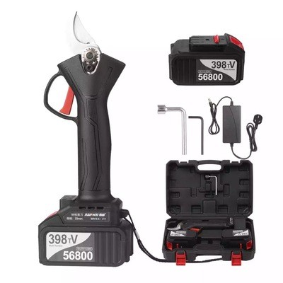 3公分電動(dòng)修枝剪果樹(shù)剪鋰電園林剪刀跨境爆款可貼牌可定制