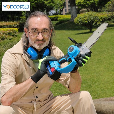 背負式電池無刷充電式電動鏈鋸家用迷你型超值超豪華電動單手鋸