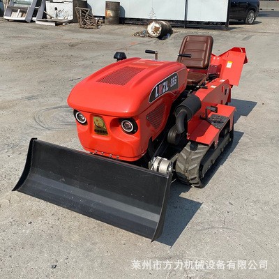 乘坐式田園管理機履帶旋耕機多功能開溝農用果園耕地微耕機