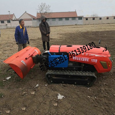 物全達新款果園開溝施肥機小型履帶式微耕機自走式田園管理機廠家