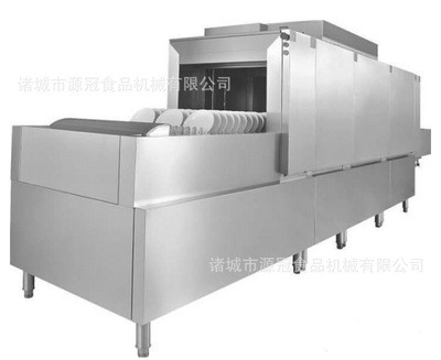 廠家供應學校工廠酒店用碗碟清洗機 長龍式餐盤清洗機