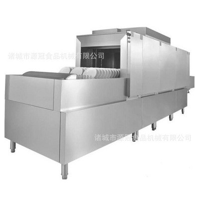 廠家供應(yīng)學(xué)校工廠酒店用碗碟清洗機 長龍式餐盤清洗機