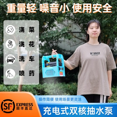 農(nóng)狀元廠(chǎng)家批發(fā)充電式抽水泵小型噴霧器高壓澆菜神器澆水機(jī)農(nóng)用