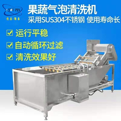 蔬菜清洗生產(chǎn)線 不銹鋼凈菜加工設備 蔬菜清洗設備 氣泡清洗機