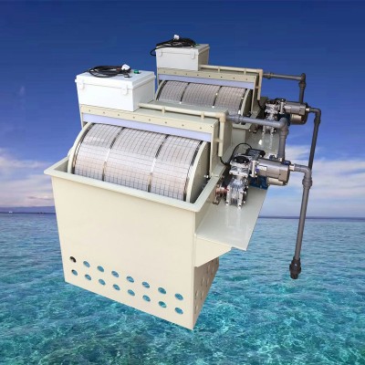 廣州廠家產(chǎn)銷水產(chǎn)循環(huán)水養(yǎng)殖滾筒過(guò)濾開(kāi)式微濾機(jī)PP材質(zhì)50噸(淡水)