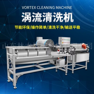 商用菠蘿渦流清洗機(jī) 不銹鋼蔬菜洗菜清洗機(jī) 全自動凈菜流水線洗菜