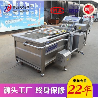 定制大白菜去蟲清洗機 凈菜加工設備 高壓氣泡噴淋清洗機