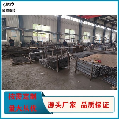 德州博耀養殖設備廠家供應 歐式單雙體母豬產床 豬用定位欄