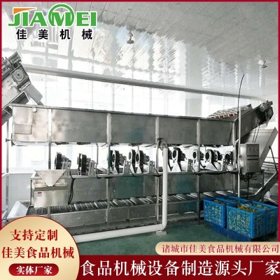 龍蝦蒸煮線海帶蒸煮漂燙流水線葉類蔬菜殺青機(jī)器蒸煮漂燙流水線
