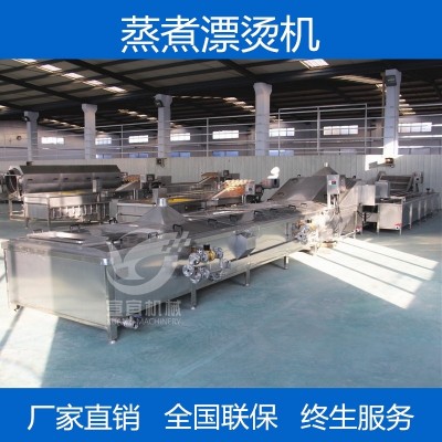 專業(yè)生產大型米粉米線蒸煮漂燙機 全自動粉絲粉條蒸煮漂燙流水線
