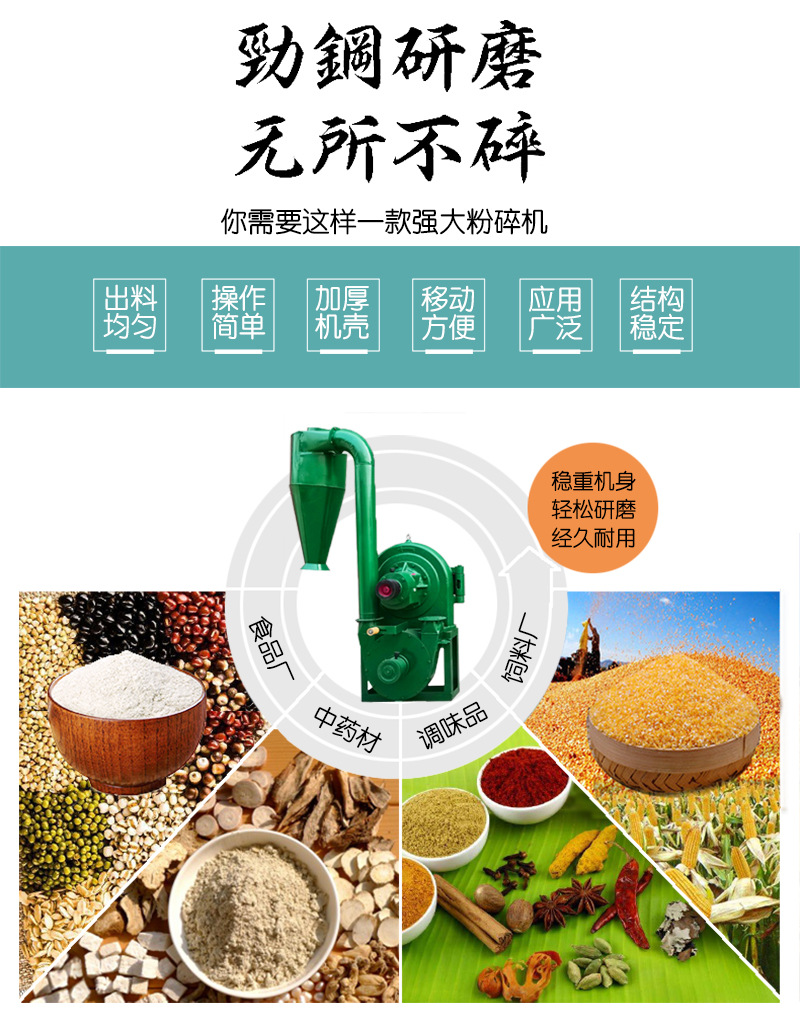 4粉碎機適用范圍