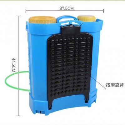 廠家批發(fā)16L20L雙蓋背負式電動噴霧器農(nóng)用消毒噴霧器打藥機噴霧機