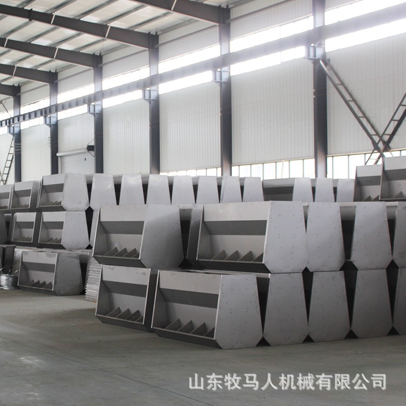 豬食食槽全自動下料養殖鋼板保育料槽育肥單雙面食槽不銹鋼食槽