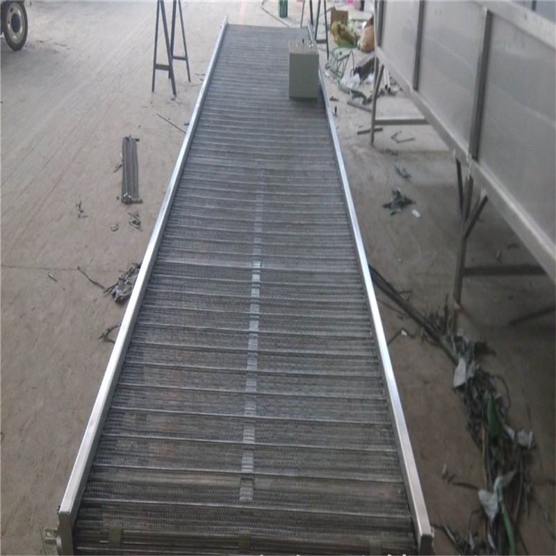 食品烘干飲料冷卻耐高溫防銹耐腐蝕不銹鋼304網(wǎng)帶輸送機(jī)輸送平穩(wěn)