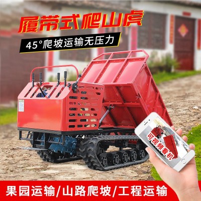 手扶式履帶運(yùn)輸車大型小型0.75t-10t自卸車爬坡王農(nóng)用全地形通用
