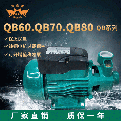 廠家定制批發QB系列qb60純銅電機110v220v清水增壓自吸泵