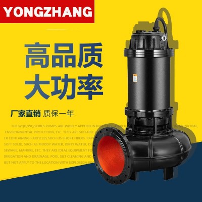 WQ大口徑潛水排污泵大功率4-6極電機工程配套污水處理自耦裝置