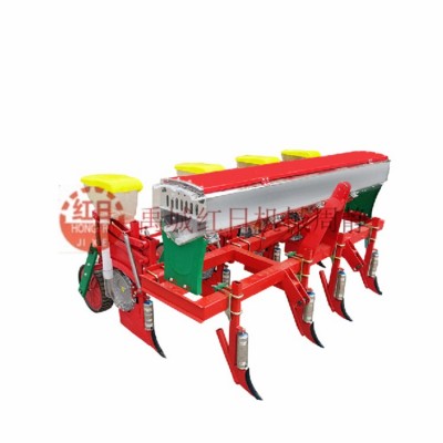 懸浮式玉米播種機(jī) 4行精密玉米施肥播種機(jī) 拖拉機(jī)配套小麥播種機(jī)