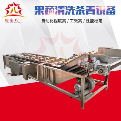 生產(chǎn)銷(xiāo)售果蔬清洗設(shè)備 氣泡清洗線 全自動(dòng)果蔬清洗機(jī)設(shè)備