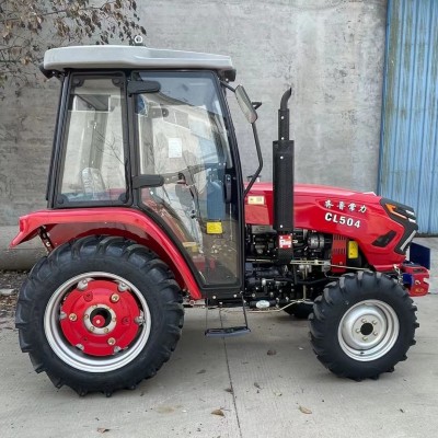 東方紅發動機拖拉機 宏鑫單杠四輪耕地犁地機 多杠動力四驅拖拉機