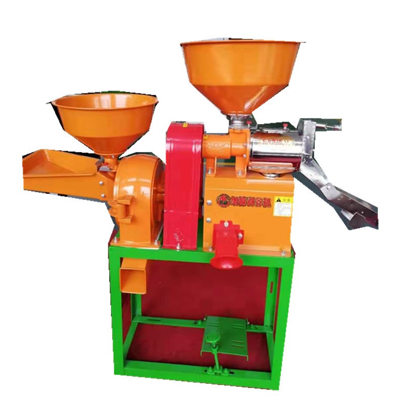 小型家用組合碾米機40打米機21粉碎機精米機大米水稻谷去皮脫殼機