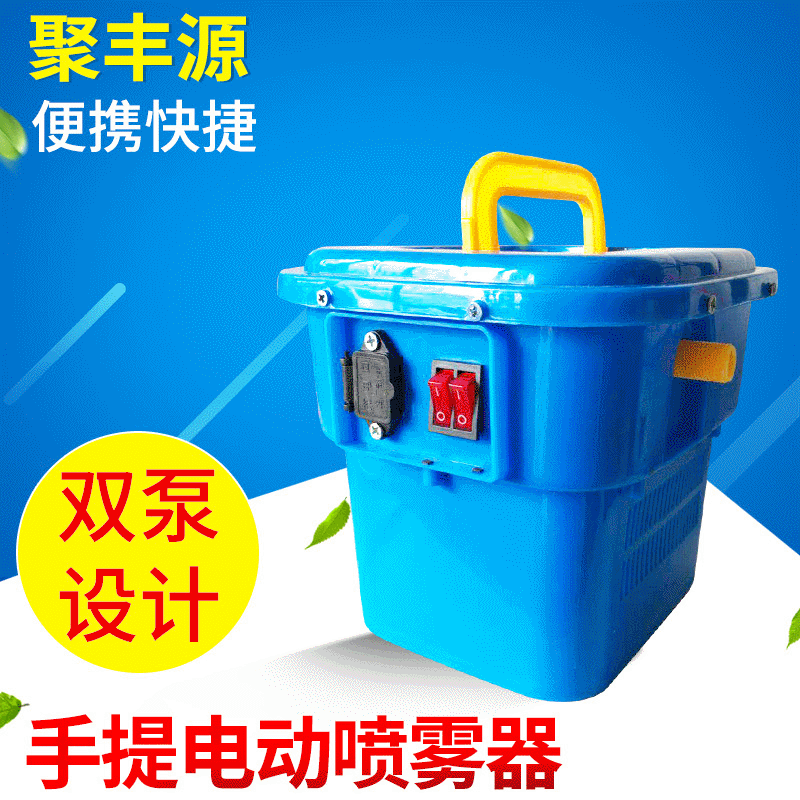 手提便攜式噴霧器 12V雙泵果園打藥機(jī) 手提式電動(dòng)噴霧器