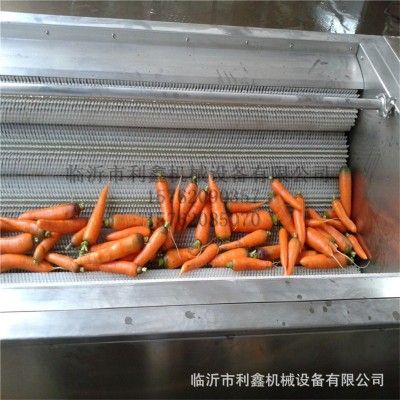 供應毛刷式毛輥清洗機 牛羊頭蹄清洗設備 蔬菜瓜果中藥材清洗利鑫