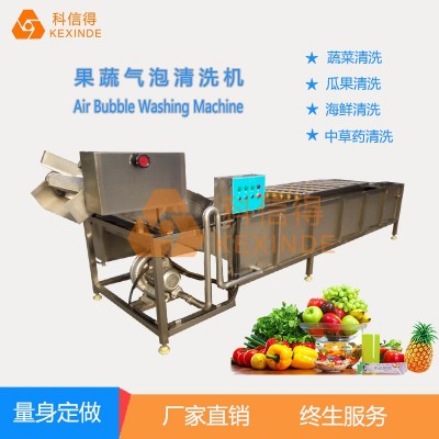 科信得專業(yè)生產(chǎn) 果蔬噴淋式氣泡清洗設(shè)備 全自動蔬菜清洗機