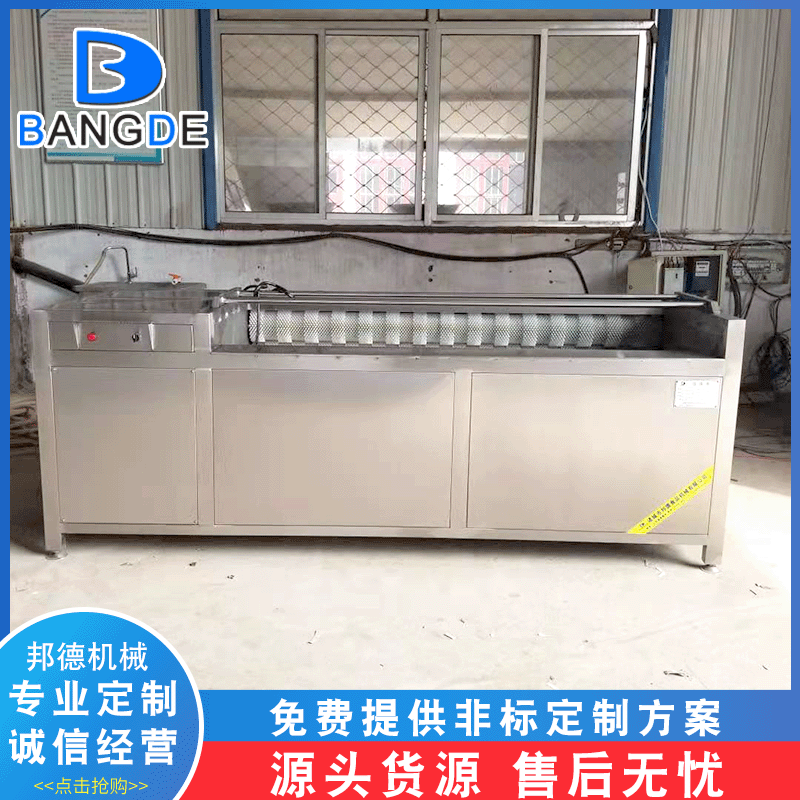 不銹鋼白蘿卜毛輥清洗機設備 蓮藕去皮清洗機 辣菜疙瘩清洗機