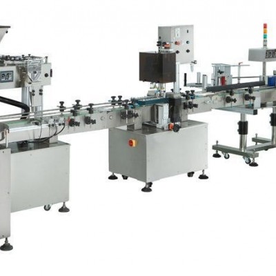 500-1000g膏體醬料灌裝旋蓋貼標生產線