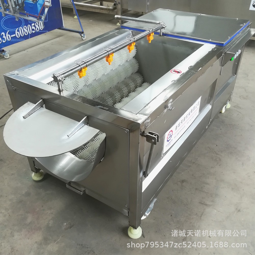 毛輥噴淋清洗機(jī) 野生帶魚清洗去鱗機(jī) 多功能果蔬菜毛輥去皮清洗機(jī)