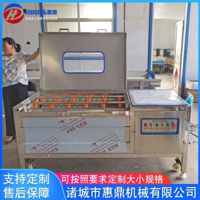 洋芋去皮毛輥清洗機 桔梗黃芪脫皮清洗設備 毛刷清洗機設備