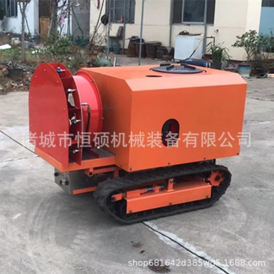履帶底盤農用打藥機 煙葉樹葉打藥機無線遙控橡膠履帶底盤打藥機