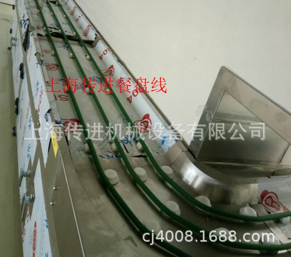 圓帶餐盤輸送機 臺州單位食堂餐盤輸送機 傳進機械廚房收盤傳送帶