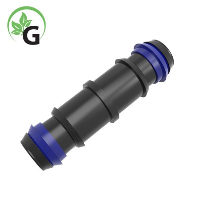 廠家供應(yīng) PE管直接 倒鉤毛管直接 滴灌管接頭帶加強(qiáng)環(huán)