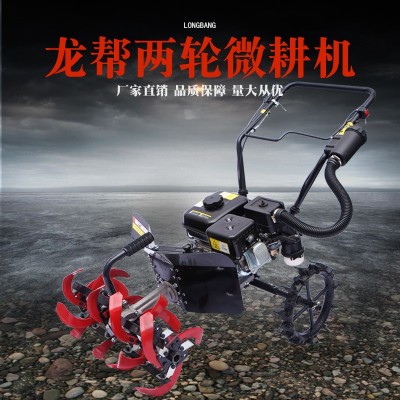 龍幫廠家直供汽油微耕機(jī)翻土旋耕機(jī)開(kāi)溝除草小型耕地機(jī)批發(fā)定制