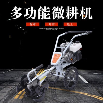 廠家直售農(nóng)業(yè)微耕機(jī)二次沖程汽油松土除草機(jī)小型農(nóng)用旋耕機(jī)批發(fā)