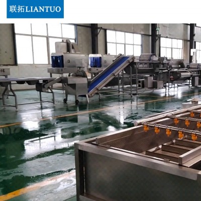 廠家直銷中央廚房蔬菜清洗機(jī)果蔬清洗成套設(shè)備凈菜加工清洗流水線