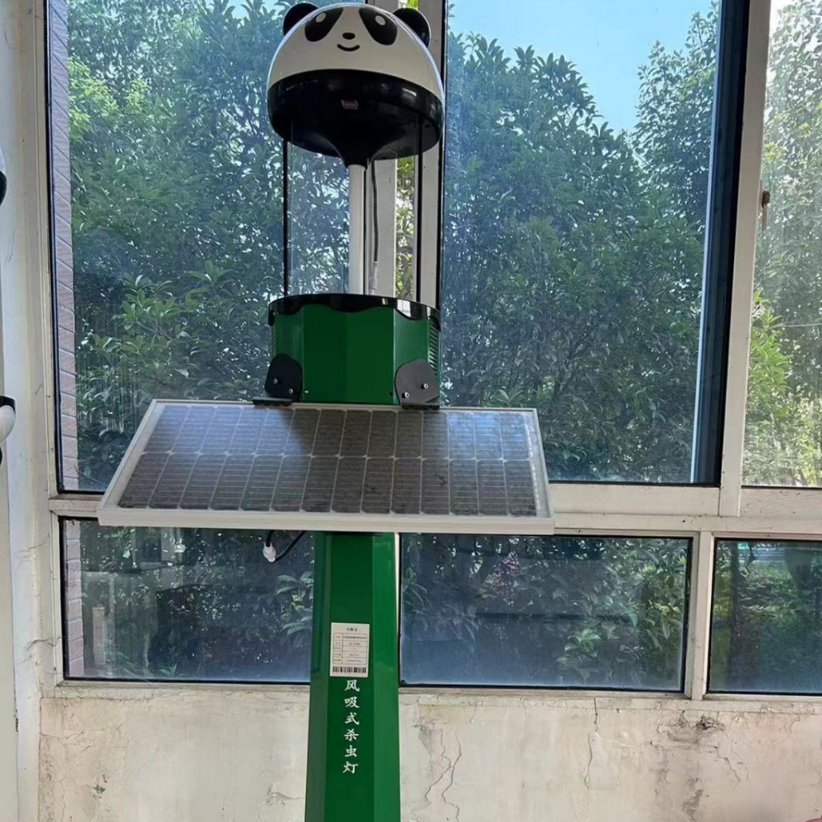 風(fēng)吸式太陽能殺蟲燈國家標(biāo)準(zhǔn)機械頻振式誘蟲燈螺旋強勁風(fēng)機滅蚊燈