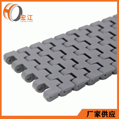 食品機械加工設備輸送機配件 鏈塑鋼工業皮帶 POM全寬轉彎網鏈