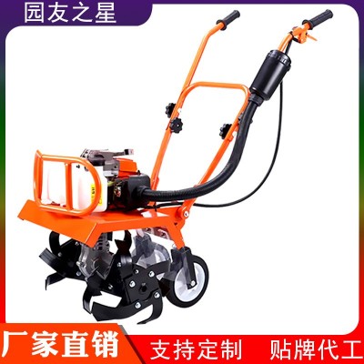 農業設備微耕機小型翻土機農用打田旋耕機耕地犁地翻土機土壤耕整