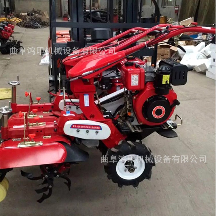 自走式種姜開溝起壟機 電啟動柴油開溝機 大蔥起壟回填機