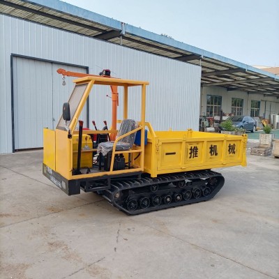 果園農(nóng)用履帶運輸車 山地丘陵爬山虎車 工程4噸全地形自卸爬山王