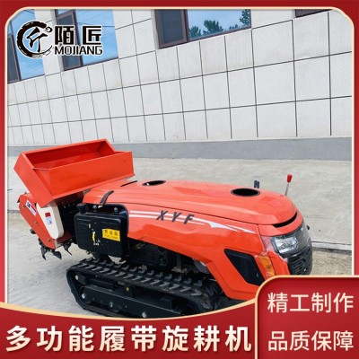 35馬力履帶式拖拉機(jī) 農(nóng)用田園管理機(jī) 果園開溝施肥回填一體式農(nóng)具