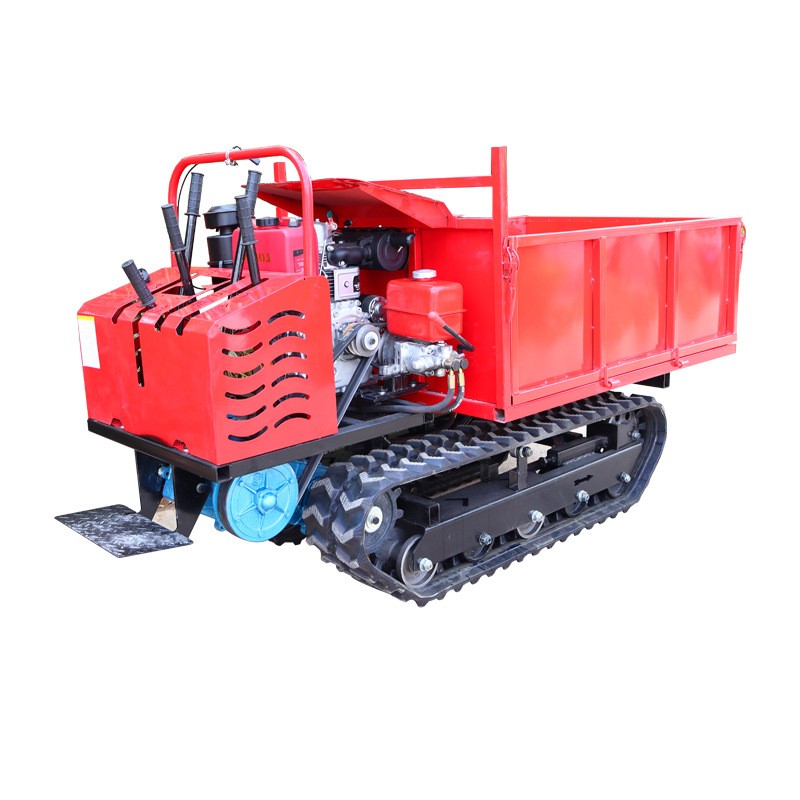 小型履帶運(yùn)輸車果園山地爬山虎農(nóng)用運(yùn)輸液壓自卸履帶車