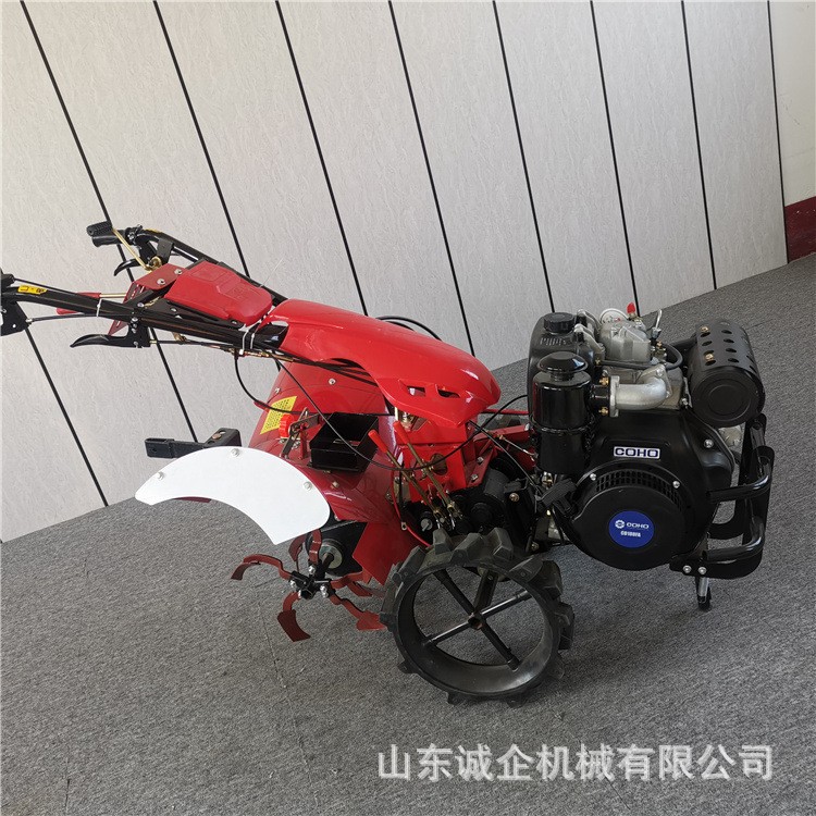 柴油款小型手扶式田園四驅(qū)微耕機(jī) 誠(chéng)企常年批發(fā)農(nóng)用開溝回填培土