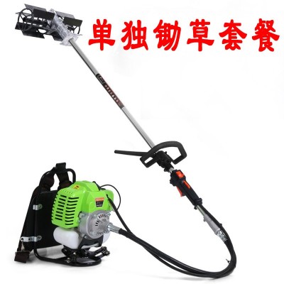 小型果園大棚二沖四沖背負式鋤地機除草機鋤草機旋耕松土機割草機