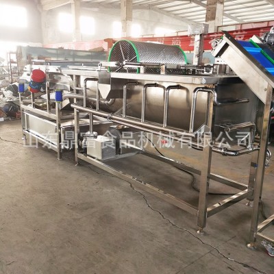 廠家自產(chǎn)大型鼓泡旋流水式大型洗菜機(jī) 供應(yīng)蔬果清洗機(jī) 渦流洗菜機(jī)