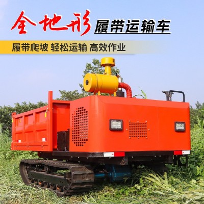 履帶運(yùn)輸車農(nóng)用拖拉機(jī)全地形爬山虎液壓自卸多功能搬運(yùn)車爬坡王